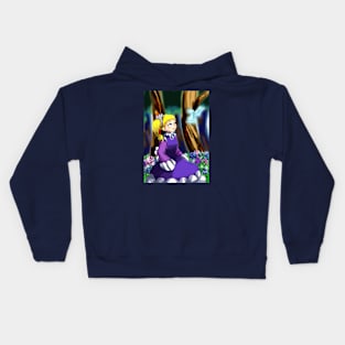 A little girl with fairy Kids Hoodie